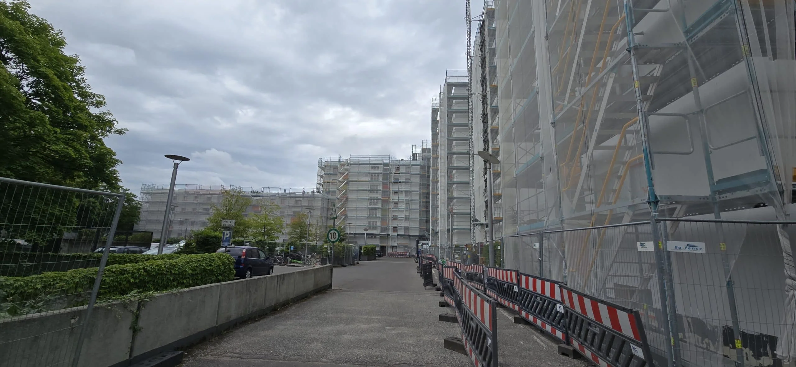 Große WDVS Baustelle